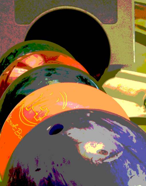 510x650 Painted Bowling Bowls By Steve Shelasky - Bowling Painting