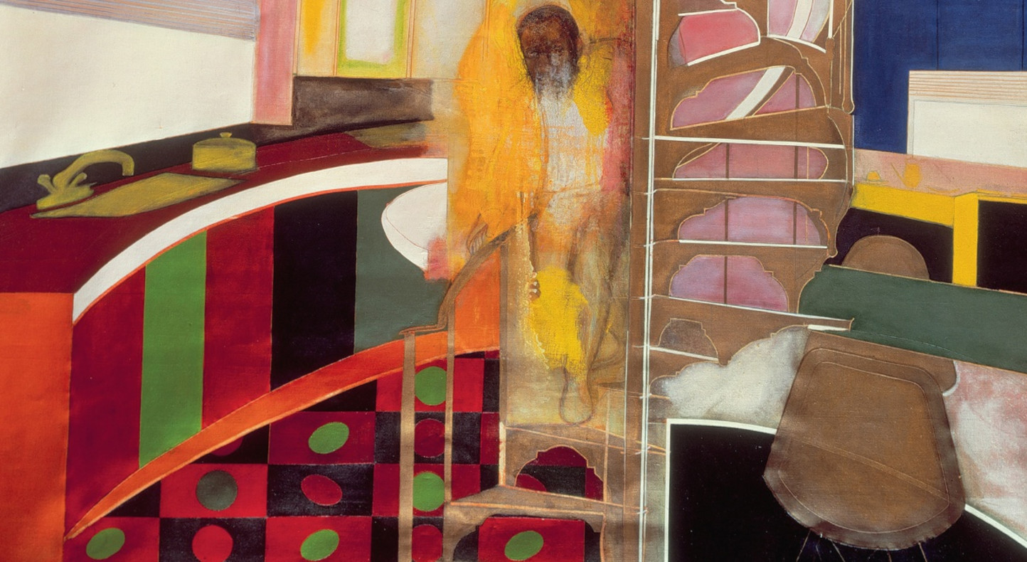 1444x790 Painting Thoroughly Modern Frank Bowling And Jack Whitten - Bowling Painting