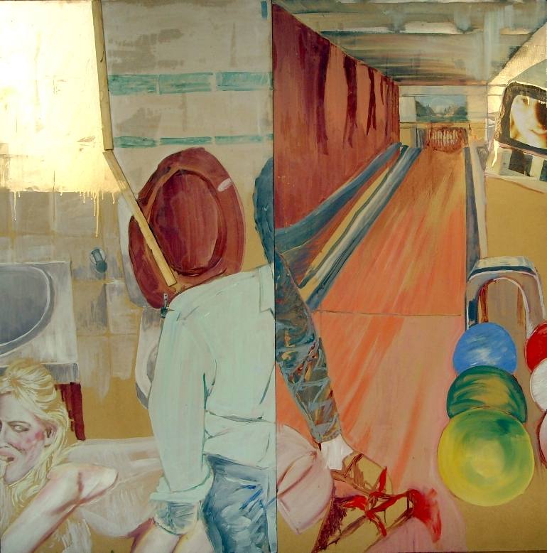 770x778 Saatchi Art Bowling Painting By Tommy Miles - Bowling Painting