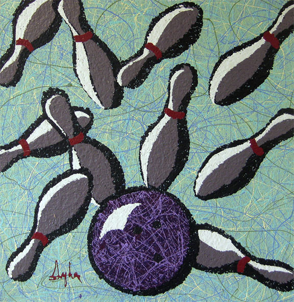 576x592 Igtpart 2 Studio Work (2008)ltigt - Bowling Painting