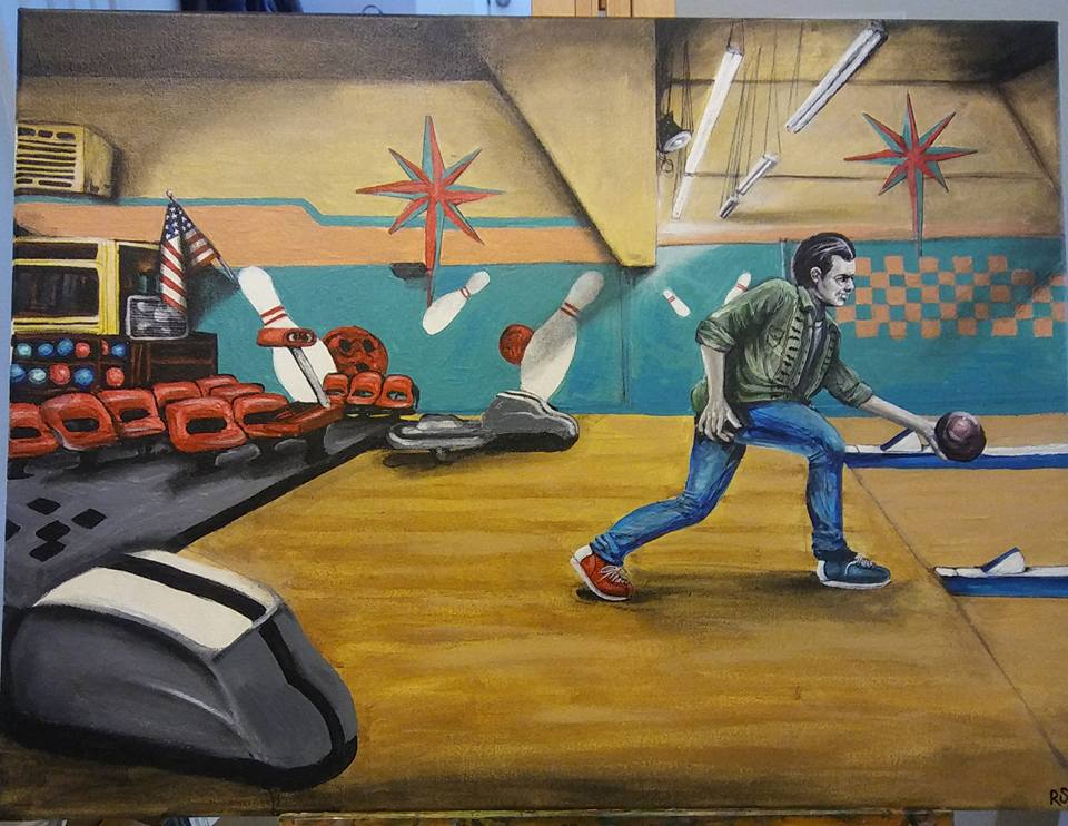 960x742 Paintings Horror Americana - Bowling Painting