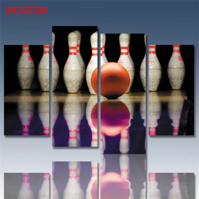 640x640 Bowling Ball Canvas Printing Modern Leisure Sport Painting On Art - Bowling Painting