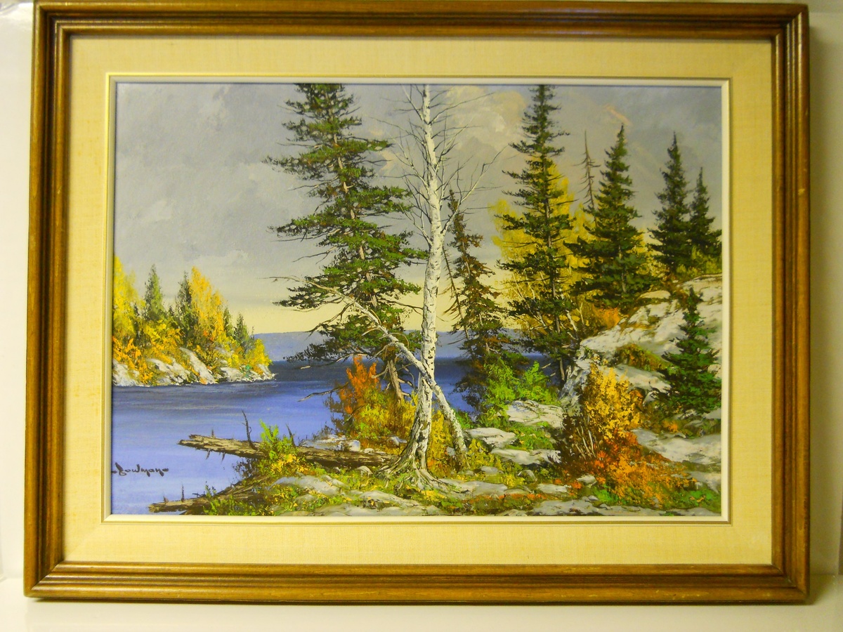 1200x900 Muskoka Lake Autumn , Landscape Painting On Boardcole Bowman - Bowman Painting