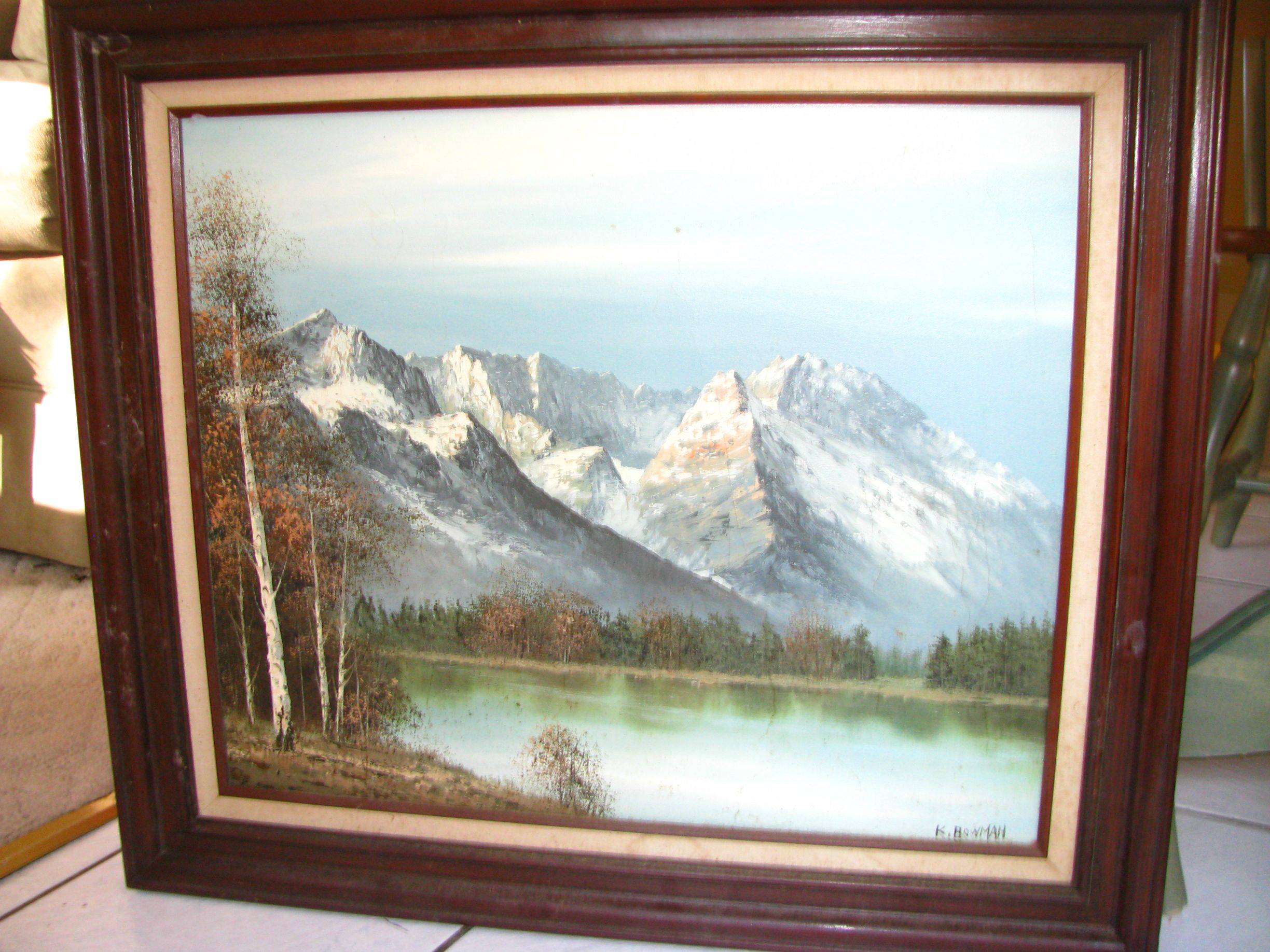 2448x1836 My Parents Found This Original Oil Painting, Signed By K. Bowman - Bowman Painting