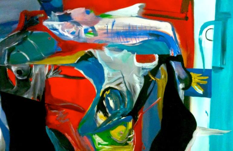 770x498 Saatchi Art Ascending Woman Painting By Noah Bowman - Bowman Painting