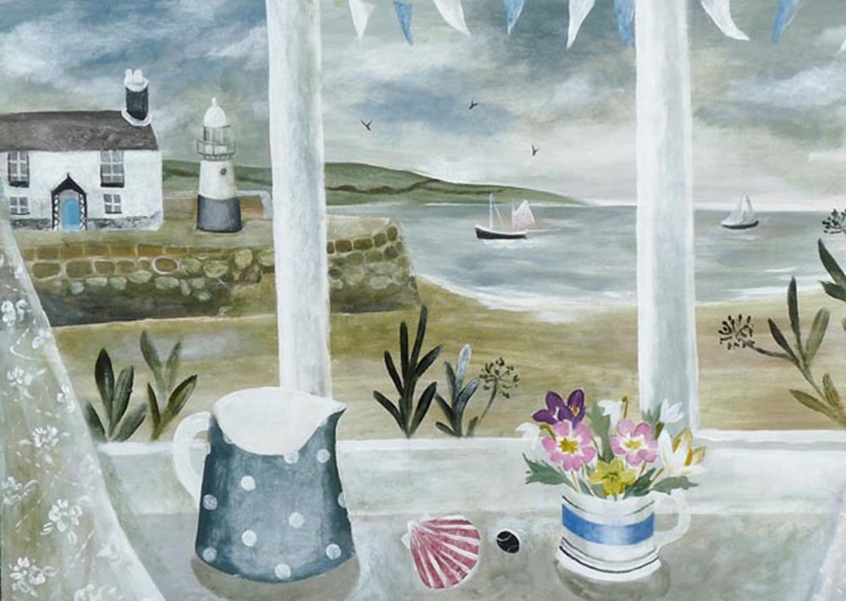 1200x853 Sarah Bowman Prints Harbour Masters House White Space Art - Bowman Painting