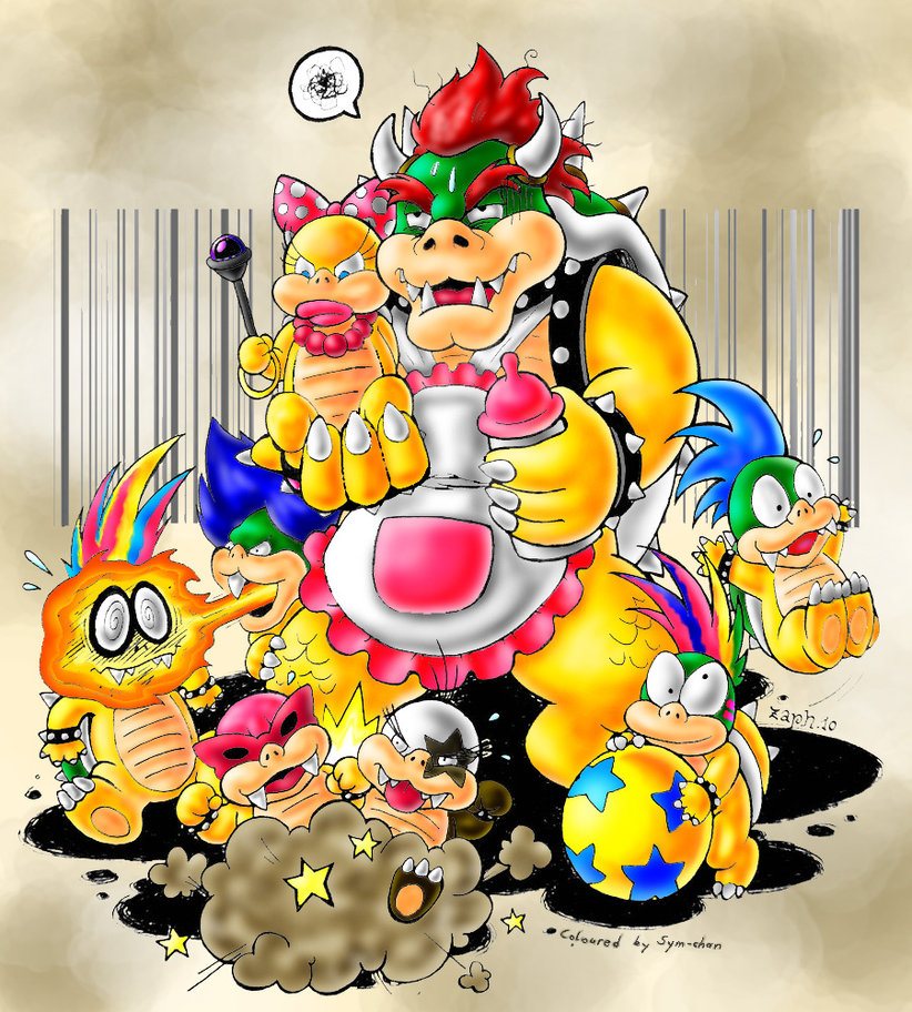 822x912 Bowser The Parent Super Mario Know Your Meme - Bowser Jr Painting