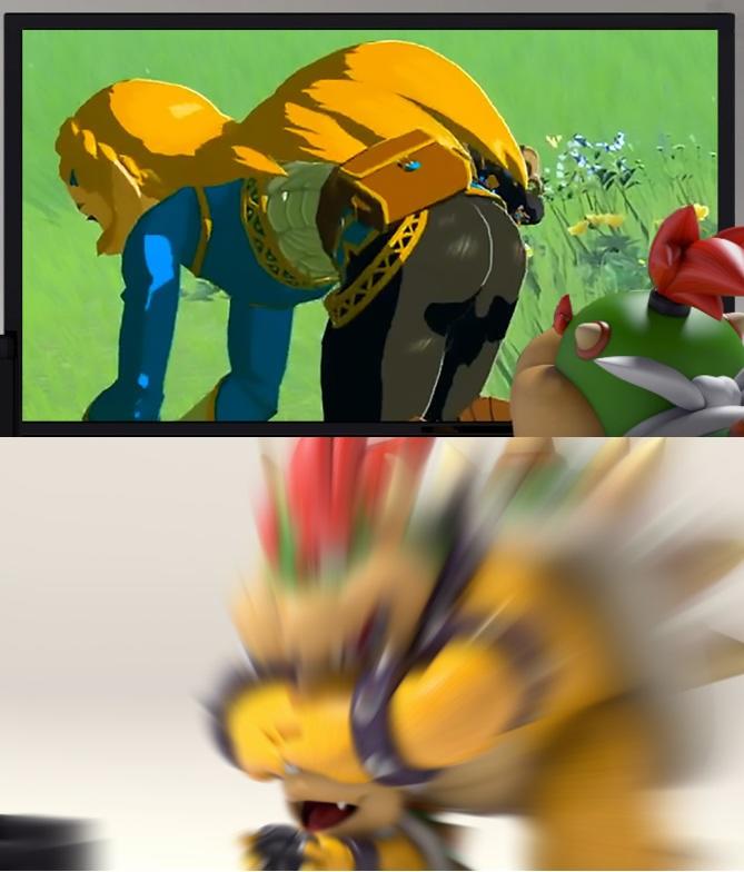 669x784 No Booty For Junior Bowser Block Know Your Meme - Bowser Jr Painting