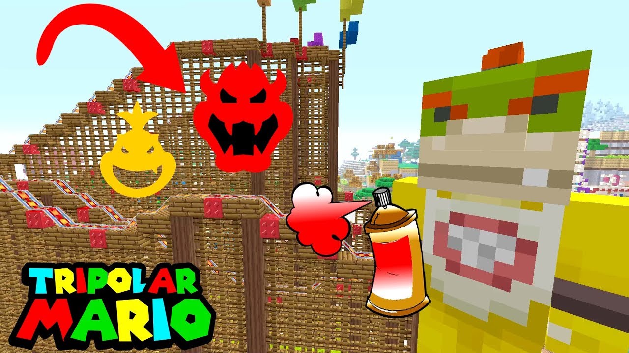1280x720 Spray Painting A Roller Coaster! Cops Came! Bowser Jr's Summer - Bowser Jr Painting