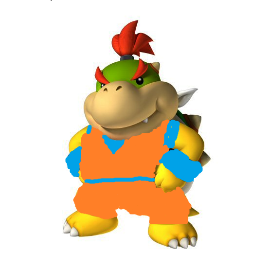 553x553 Bowser Jr. In Goku's Gi By Ninni79 - Bowser Jr Painting
