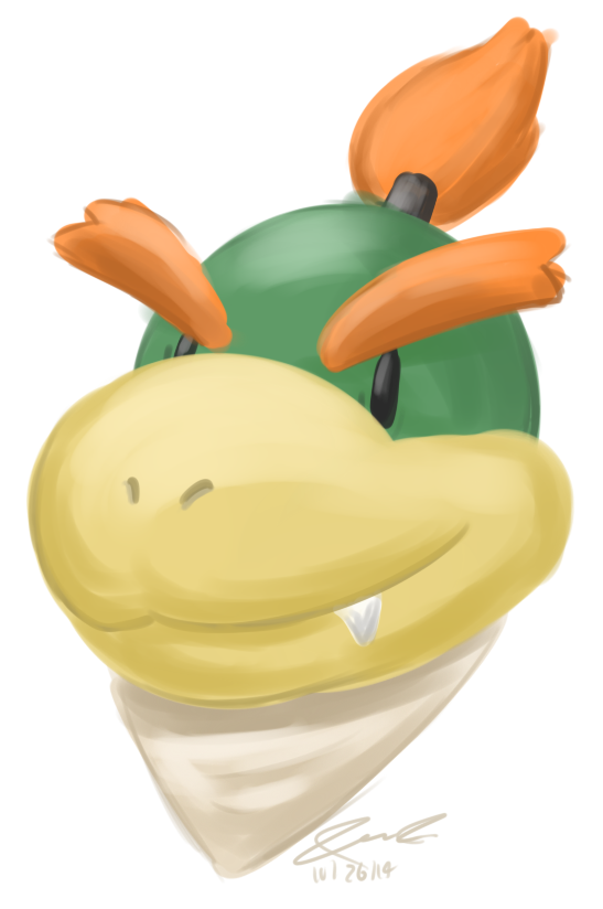 547x824 Bowser Jr. Speedpaint By Mister Saturn - Bowser Jr Painting