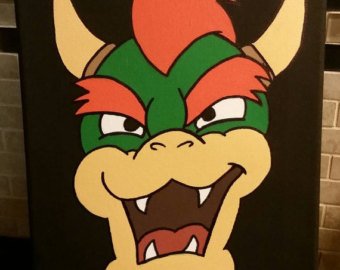 340x270 Bowser Painting Etsy - Bowser Painting