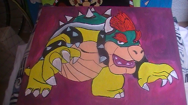 640x360 Bowser Painting By Chaoslink1 - Bowser Painting