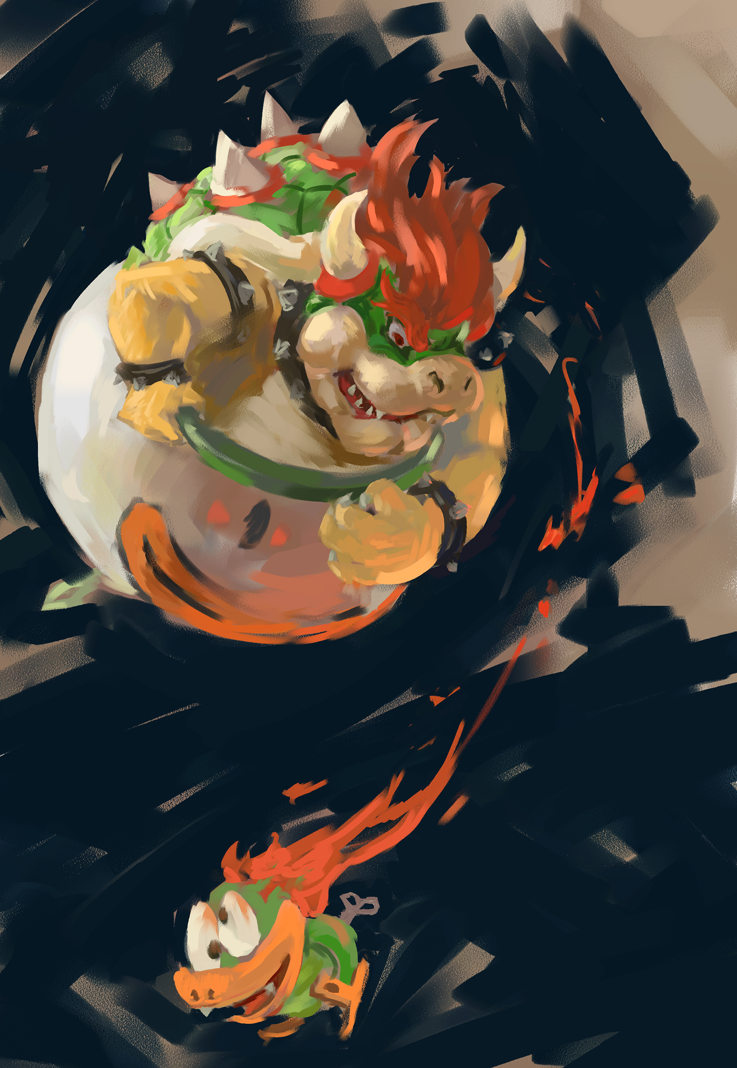 1500x2175 Digital Painting Of Bowser (Project M 3.6 Hype!) - Bowser Painting