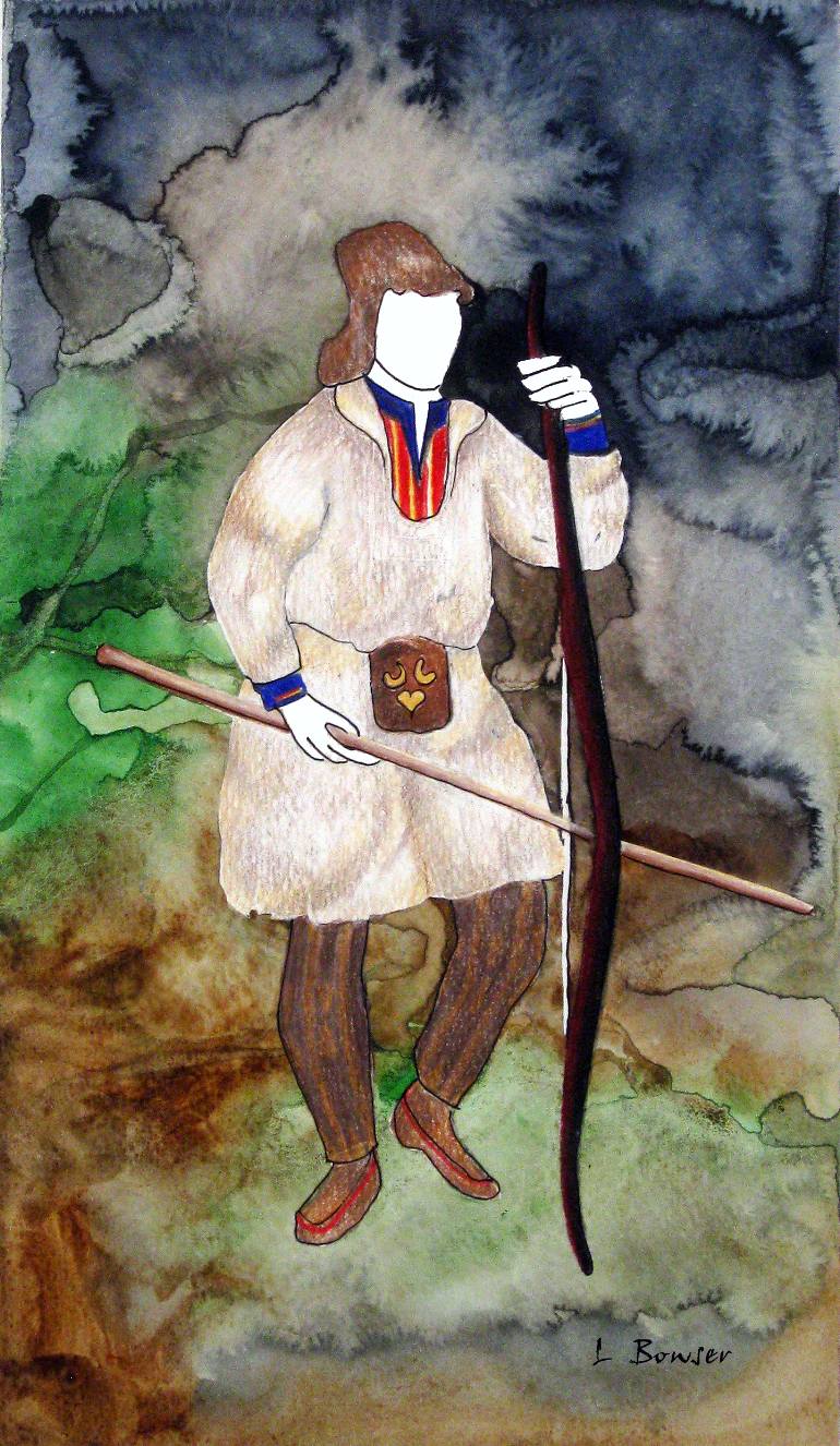 770x1326 Saatchi Art The Hunter Painting By Lorena Bowser - Bowser Painting