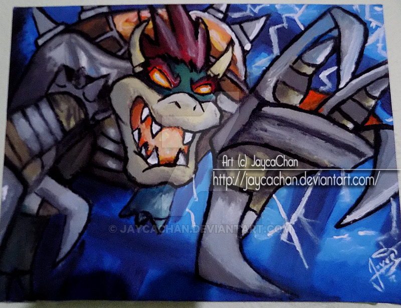 800x615 T A] Bowser ( Ver. Mario Strikers ) By Jaycachan - Bowser Painting