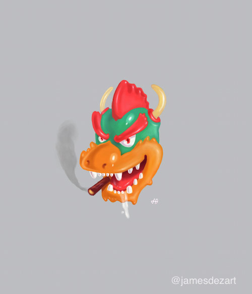 500x583 Bowser Painting - Bowser Painting