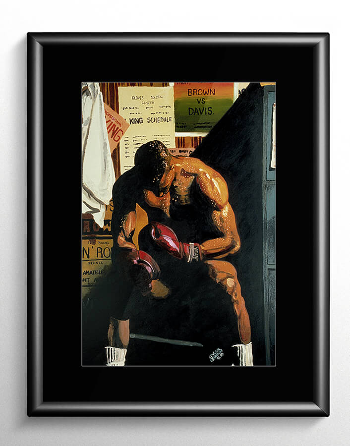 706x900 Boxing Painting The Loss - Boxing Painting
