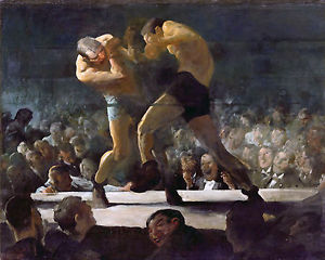 300x240 George Bellows American Boxing Fight Club Painting Real Canvas - Boxing Painting