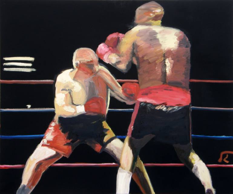 770x640 Saatchi Art Boxing - Boxing Painting