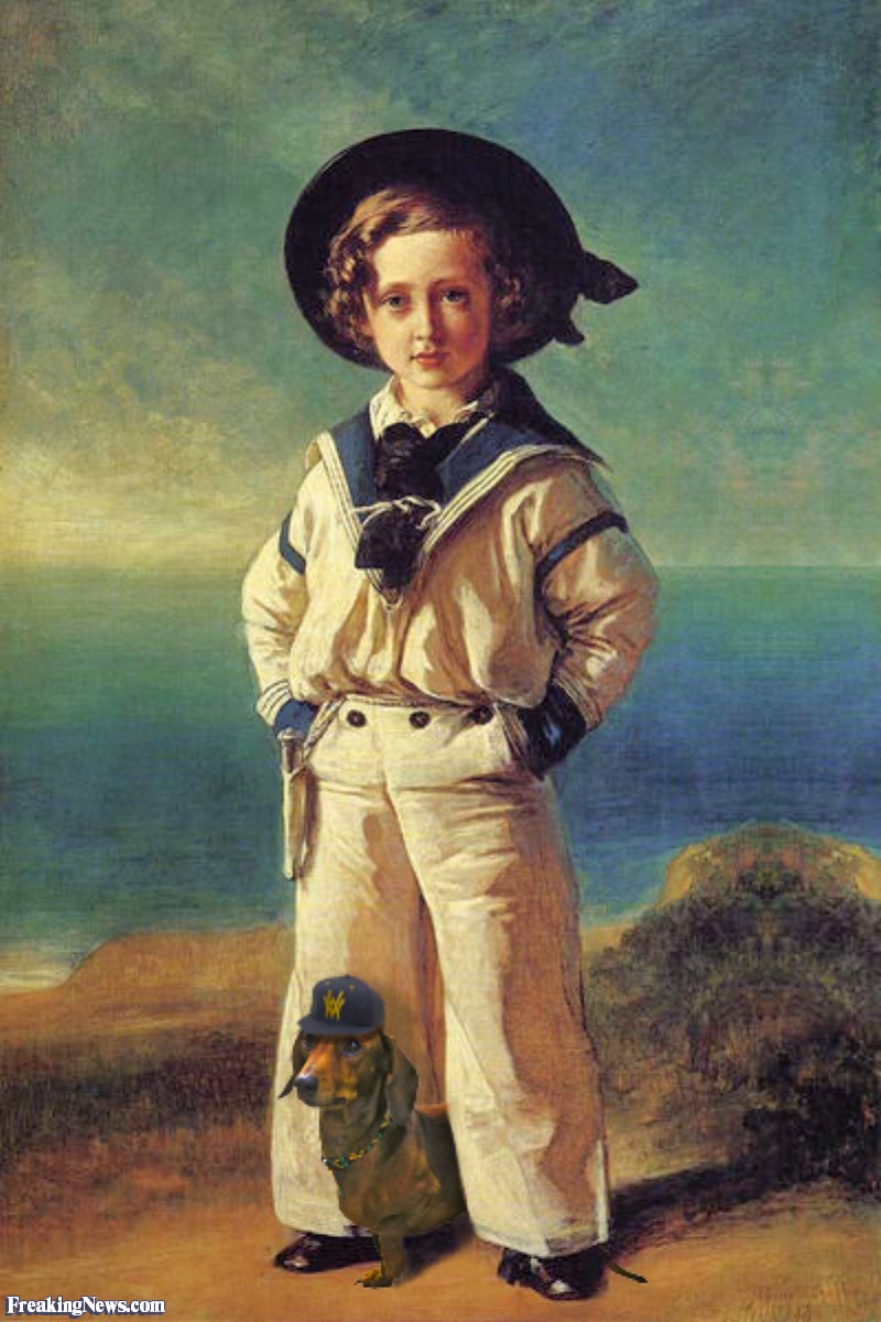 800x1200 Boy With Dachshund Dog Painting Pictures - Boy And Dog Painting