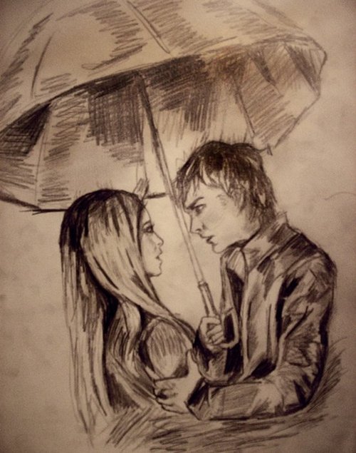 500x635 11 On We Heart It - Boy And Girl Painting