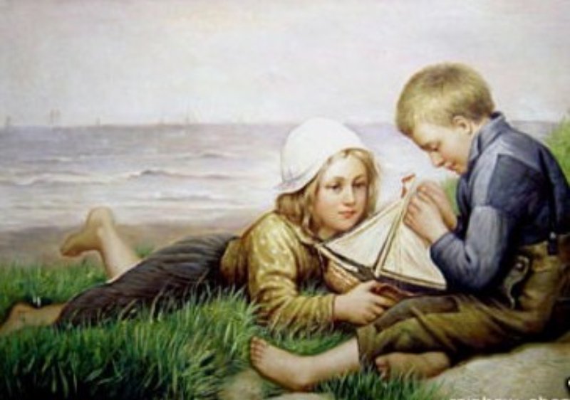 800x562 3303776976 7bf72ba370 Victorian Painting Of Boynd Girl - Boy And Girl Painting