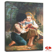 220x220 Boy Girl Oil Painting, Boy Girl Oil Painting Suppliers - Boy And Girl Painting