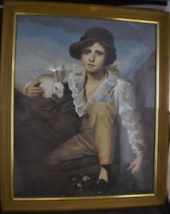 238x300 Boy With Rabbit Paint By Number Framed Art Sir Henry Raeburn Craft - Boy And Rabbit Painting
