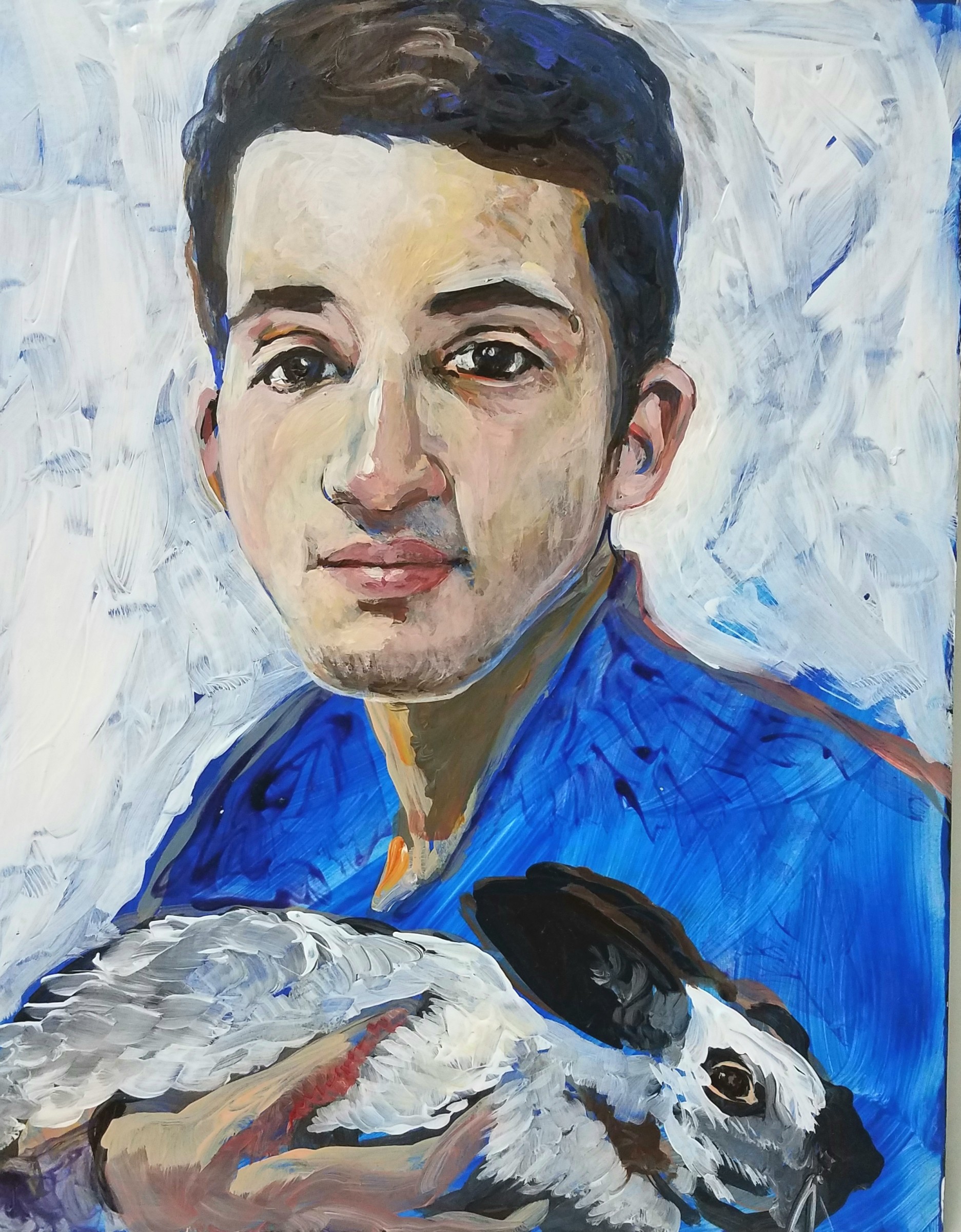 1873x2400 Boy And Rabbit Tilly Studio - Boy And Rabbit Painting