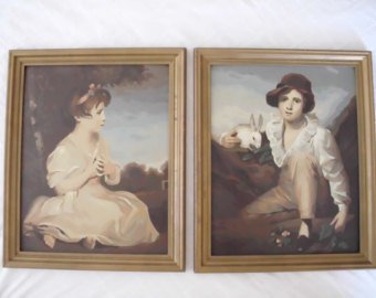 340x270 Henry Raeburn Etsy - Boy And Rabbit Painting