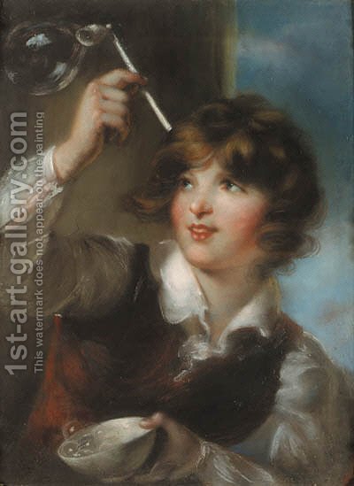 400x549 A Boy Blowing Bubbles, Traditionally Identified As The Artist'S - Boy Blowing Bubbles Painting