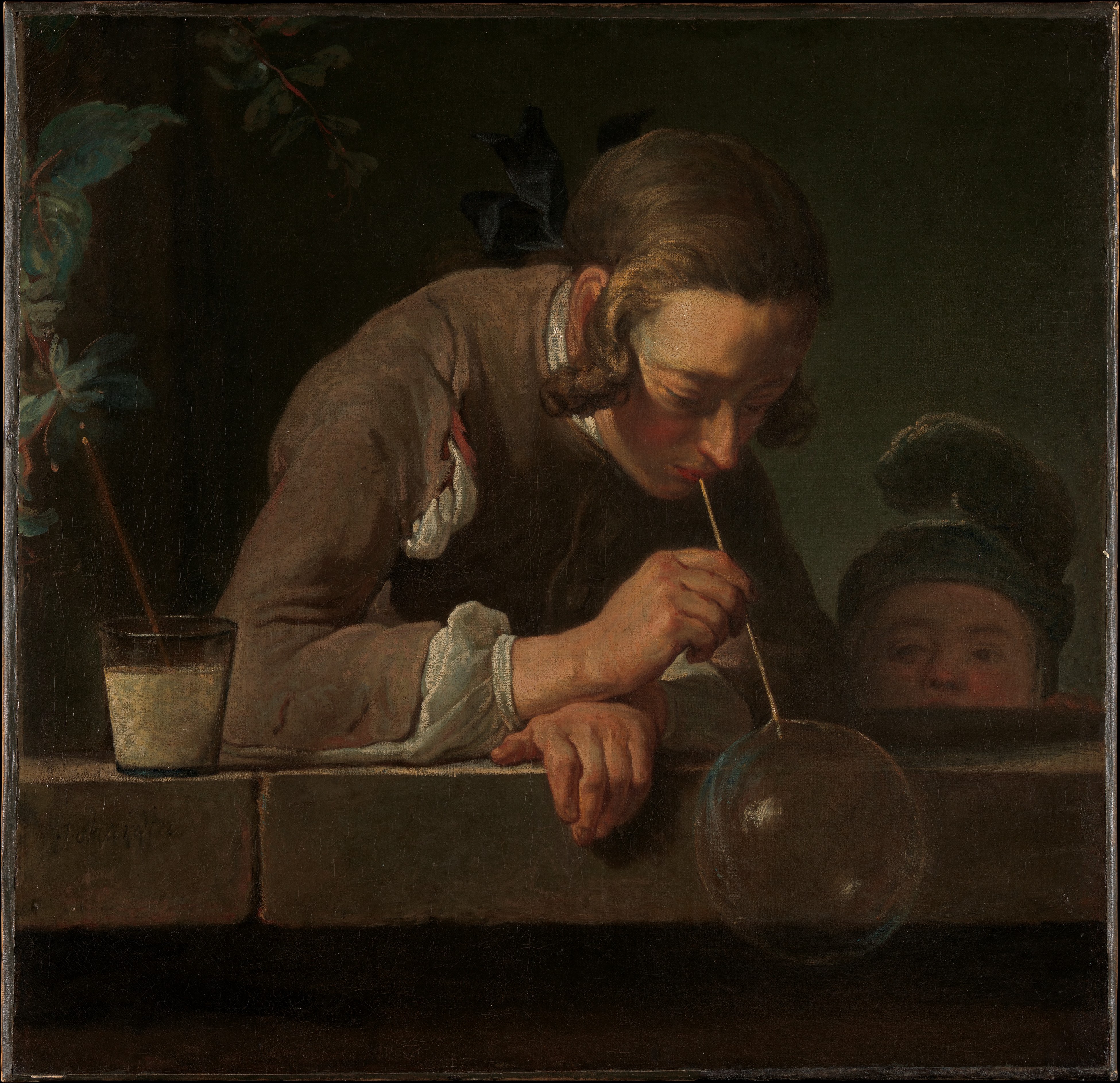 Boy Blowing Bubbles Painting At PaintingValley.com | Explore Collection ...