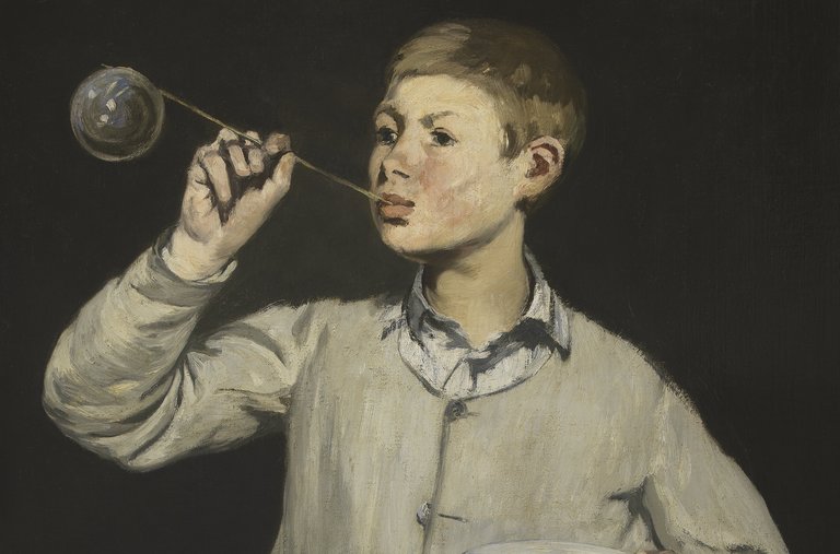 768x507 The Shifting Styles Of Manet's People - Boy Blowing Bubbles Painting