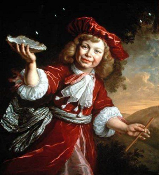 545x600 Bartholomeus Van Der Helst (1613 1670, Dutch) Blowing Bubbles - Boy Blowing Bubbles Painting