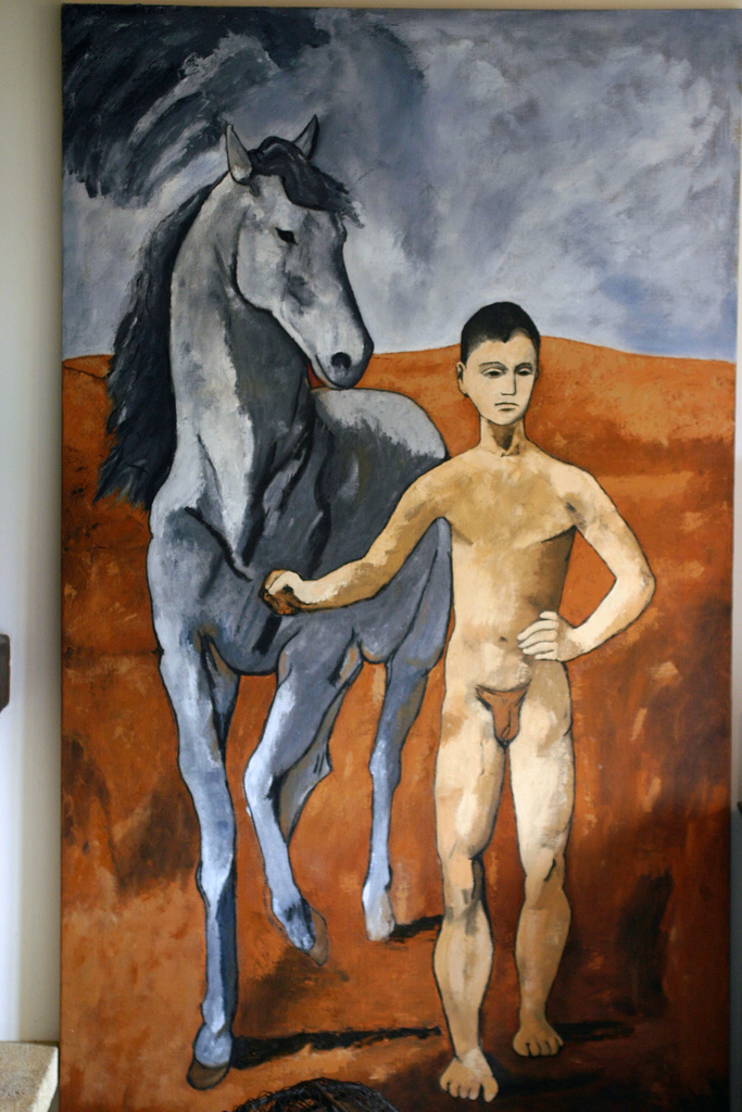 683x1024 Jeune Au Cheval (Boy Leading A Horse) This Is My - Boy Leading A Horse Painting