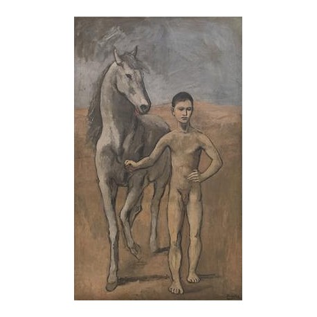 458x458 Boy Leading A Horse By Pablo Picasso - Boy Leading A Horse Painting