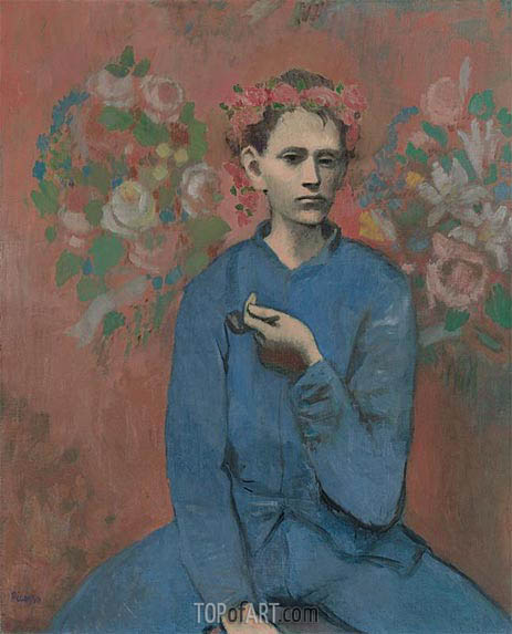 463x573 Boy With A Pipe (Garcon A La Pipe) Picasso Painting - Boy Painting