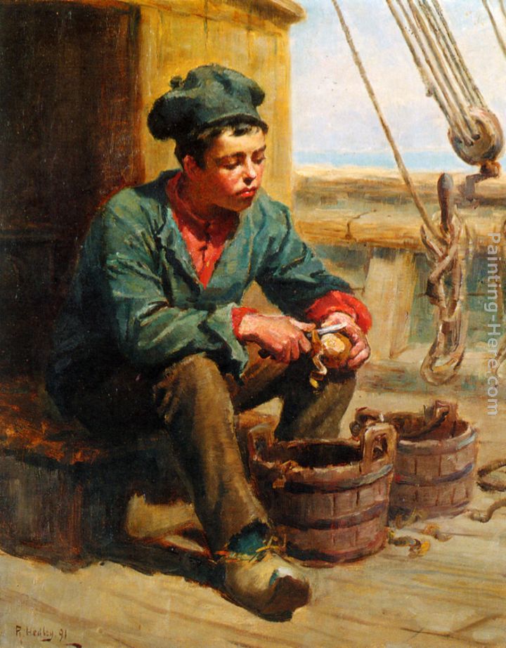 720x922 Ralph Hedley The Cabin Boy Painting Anysize 50% Off - Boy Painting