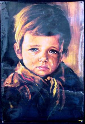 300x434 Seeks Ghosts Is The Crying Boy Painting Cursed - Boy Painting