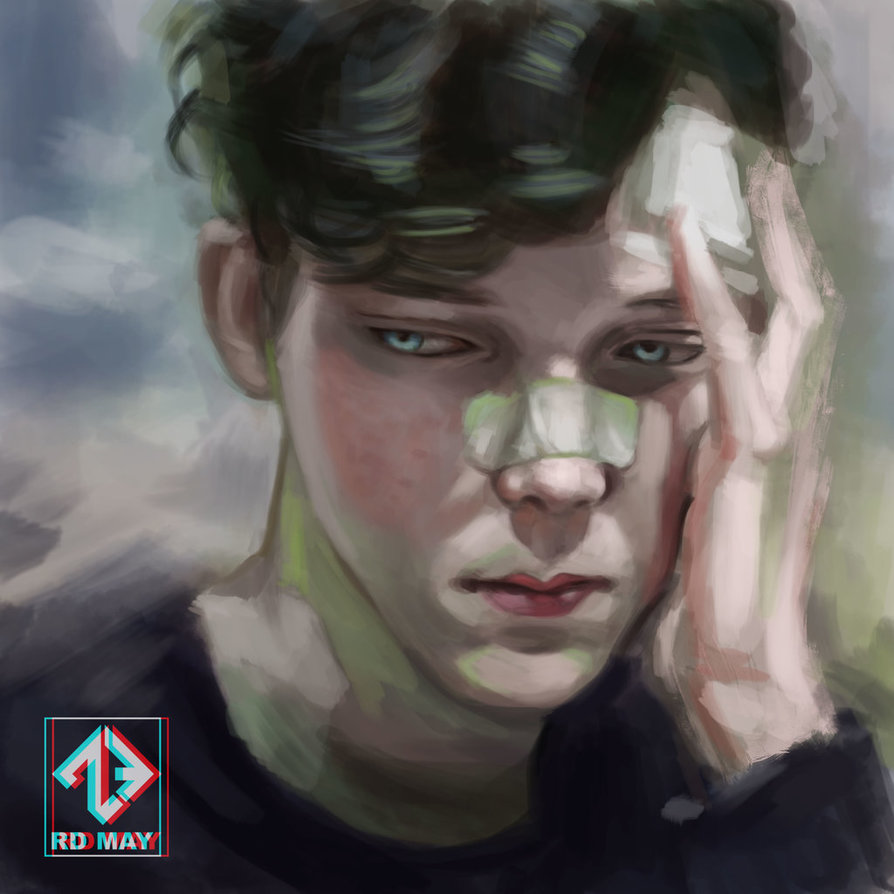 894x894 Boy - Boy Painting