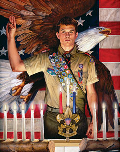 240x302 Eagle Court Of Honor 7pm July 22 Riverside Pack 24 Cub Scouts - Boy Scout Painting