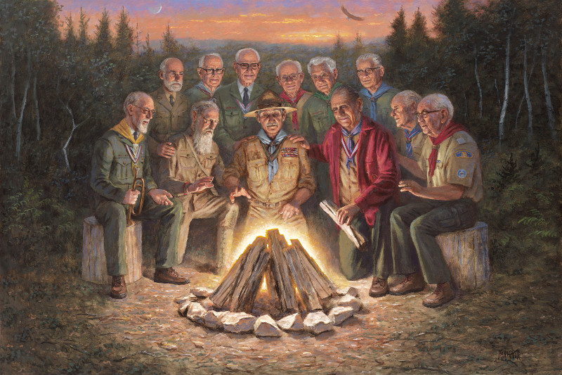 800x533 Lds Church President Featured In Boy Scout Painting - Boy Scout Painting