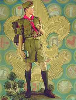 250x326 Norman Rockwell's America The Saturday Evening Post Covers - Boy Scout Painting