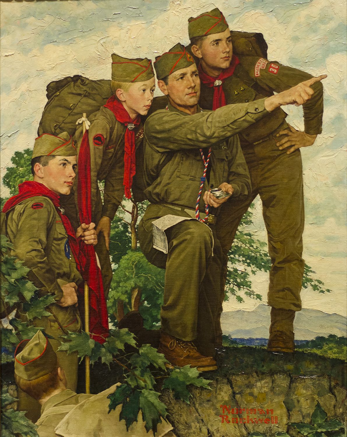 1191x1500 Norman Rockwell Paintings For Boy Scouts Of America. Lds Church - Boy Scout Painting
