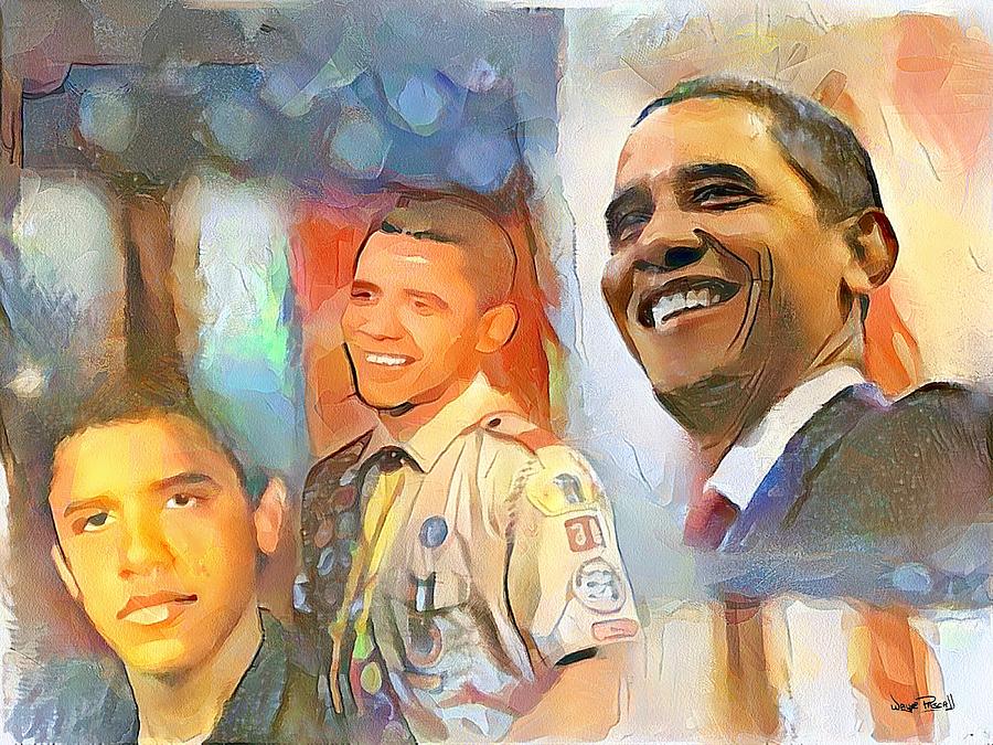 900x675 Obama - Boy Scout Painting
