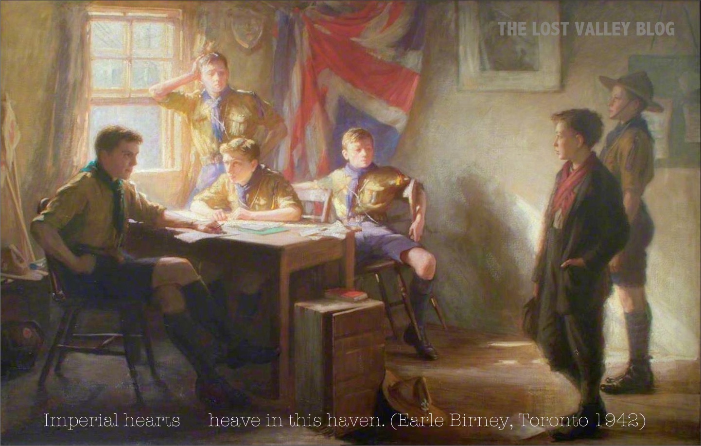 1442x917 Boy Scouts And The Great War - Boy Scout Painting