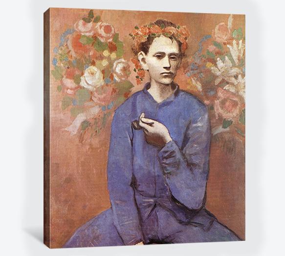 583x524 Pablo Picasso, Boy With A Pipe - Boy With A Pipe Painting