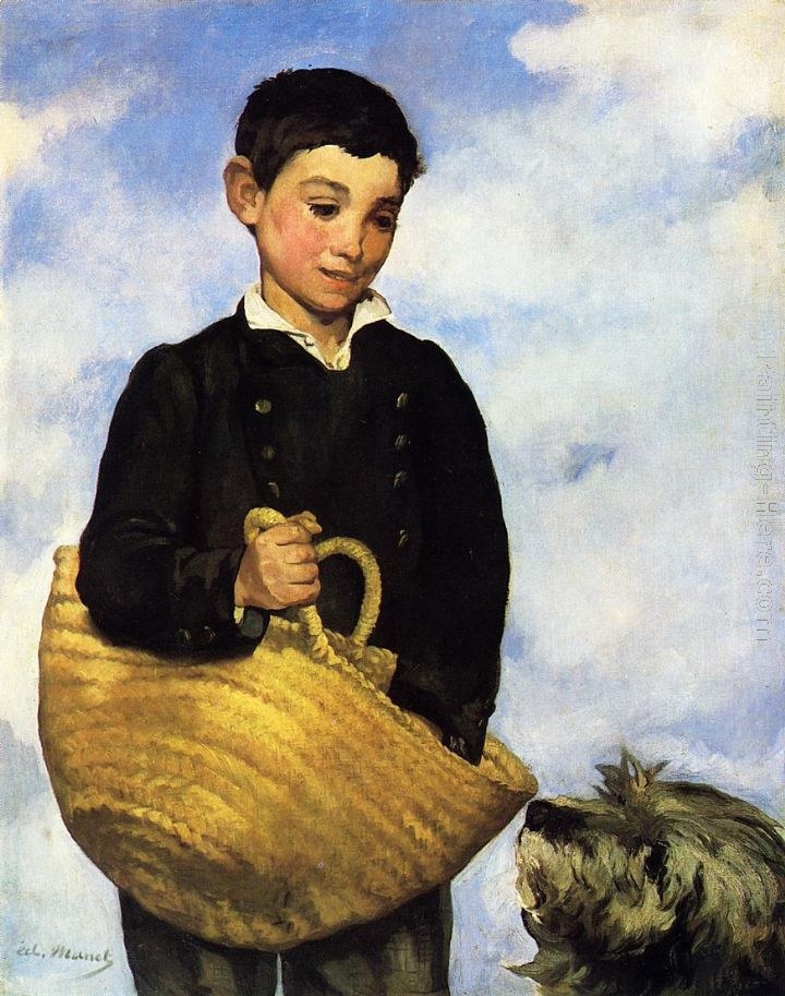 720x913 Eduard Manet Boy With Dog Painting Best Paintings For Sale - Boy With Dog Painting