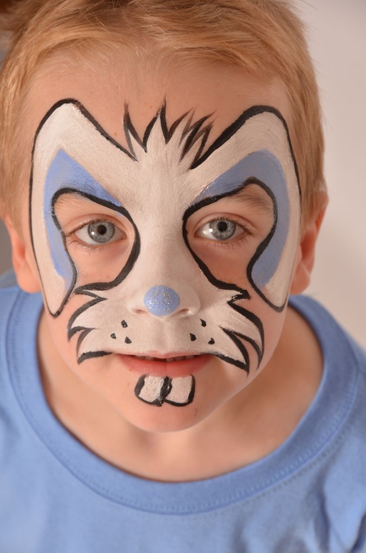 736x1111 The 156 Best Fp Easter Images On Face Paintings, Body - Boy With Rabbit Painting